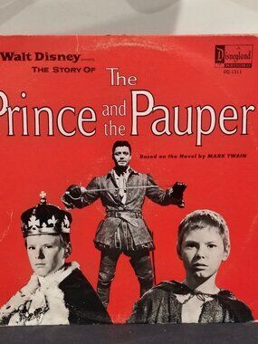 The Prince and the Pauper Disneyland Record Vinyl LP DQ-1311 Mark Twain